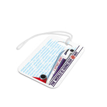 Load image into Gallery viewer, Luggage Tag - 2-sided acrylic - Northwest Orient: The World is Going Our Way DC-10