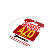 Load image into Gallery viewer, Luggage Tag - 2-sided acrylic - Northwest Airlink / Mesaba Hometown Series - Kalamazoo, Michigan