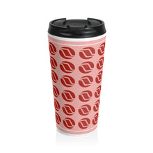 Load image into Gallery viewer, Stainless Steel Travel Mug, 15 oz. - Northwest Orient 1969 Concept Pattern
