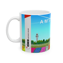 Load image into Gallery viewer, Ceramic Mug 11oz - NWA 2000s Amsterdam Tulip Field