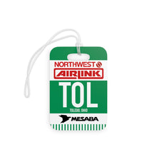 Load image into Gallery viewer, Luggage Tag - 2-sided acrylic - Northwest Airlink / Mesaba Hometown Series - Toledo, Ohio
