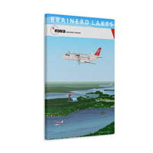 Load image into Gallery viewer, Destination Canvas Gallery Wrap - NWA 2000s - Brainerd Lakes Mesaba Saab 340
