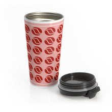 Load image into Gallery viewer, Stainless Steel Travel Mug, 15 oz. - Northwest Orient 1969 Concept Pattern