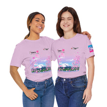 Load image into Gallery viewer, Short Sleeve T-Shirt - Northwest Airlines Cherry Blossoms