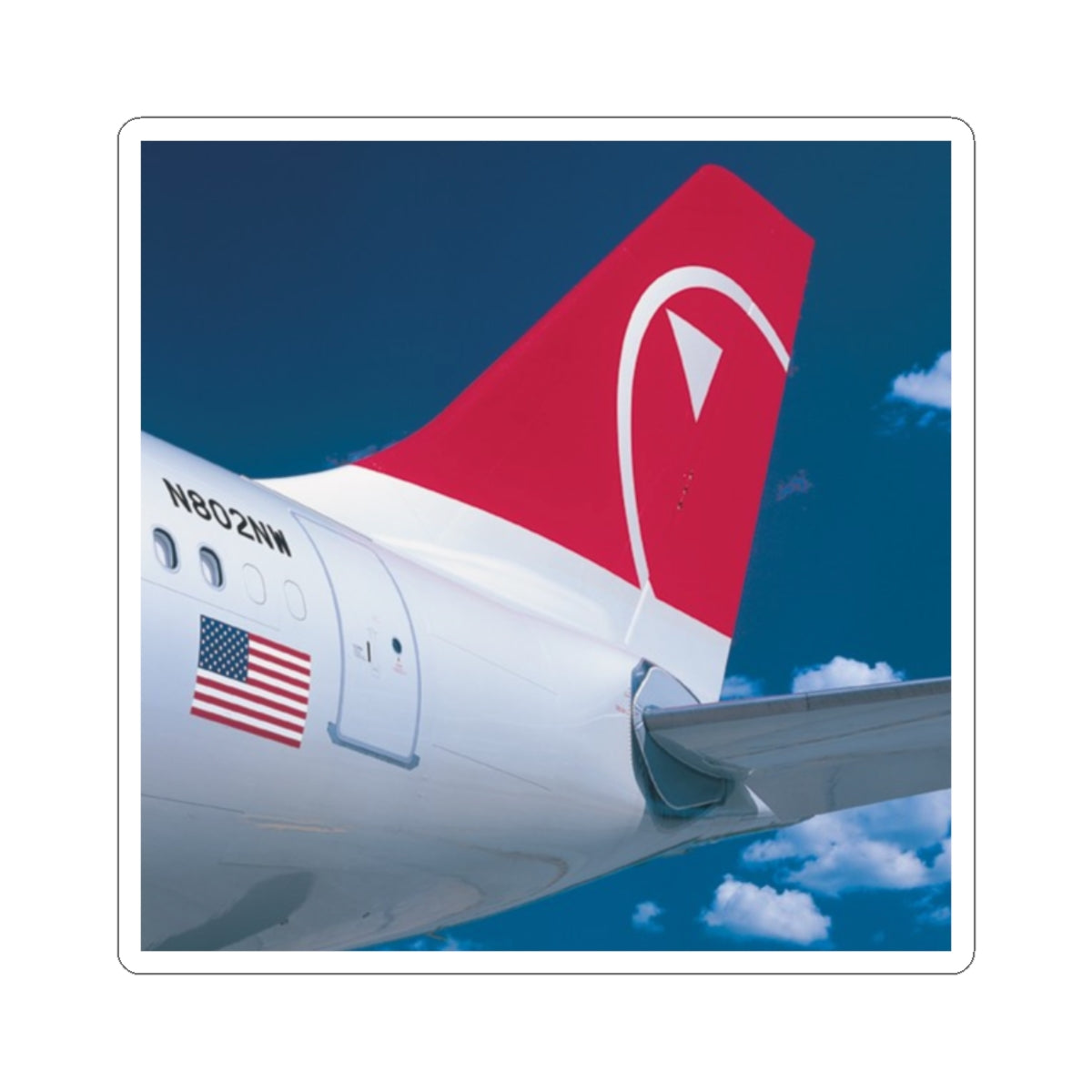 Vinyl Sticker - Northwest Airlines A330 Tail – Northwest Airlines