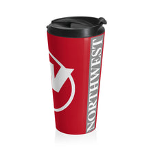 Load image into Gallery viewer, Stainless Steel Travel Mug, 15 oz. - Northwest 1990s Big Bold Logo