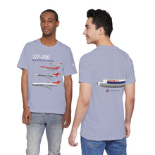 Load image into Gallery viewer, Short Sleeve T-Shirt - Northwest Boeing 727-200 Livery Formation