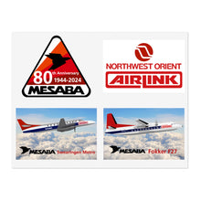 Load image into Gallery viewer, Vinyl Stickers - Northwest Airlink 1980s Mesaba Aircraft