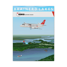 Load image into Gallery viewer, Destination Canvas Gallery Wrap - NWA 2000s - Brainerd Lakes Mesaba Saab 340