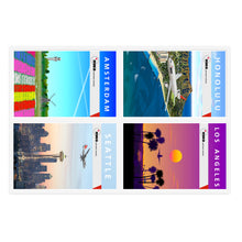 Load image into Gallery viewer, Vinyl Stickers - NWA 2000s Destination Posters, Group 1