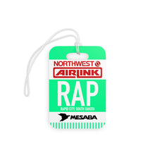 Load image into Gallery viewer, Luggage Tag - 2-sided acrylic - Northwest Airlink / Mesaba Hometown Series - Rapid City, South Dakota