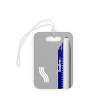 Load image into Gallery viewer, Luggage Tag - 2-sided acrylic - Southern 1970s Flightmark Logo and DC-9s