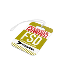 Load image into Gallery viewer, Luggage Tag - 2-sided acrylic - Northwest Airlink / Mesaba Hometown Series - Sioux Falls, South Dakota