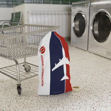 Load image into Gallery viewer, Laundry Bag / Jumbo Packing Bag - Northwest 1970s with 747 and DC-10