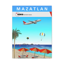 Load image into Gallery viewer, Destination Canvas Gallery Wrap - NWA 2000s - Mazatlan A320