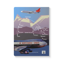 Load image into Gallery viewer, Softcover Journal - 1970s Northwest Destination Poster Series - Alaska