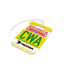 Load image into Gallery viewer, Luggage Tag - 2-sided acrylic - Northwest Airlink / Mesaba Hometown Series - Wausau/Stevens Point, Wisconsin