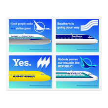 Load image into Gallery viewer, Vinyl Stickers - Republic History DC-9 Noses