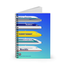 Load image into Gallery viewer, Spiral Notebook - Ruled Line - Republic History DC-9 Noses
