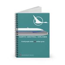 Load image into Gallery viewer, Spiral Notebook - Ruled Line - North Central Airlines Logo