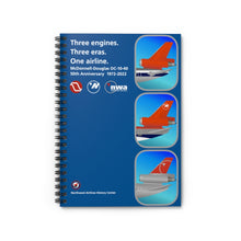 Load image into Gallery viewer, Spiral Notebook - Ruled Line - DC-10 50th Anniversary at Northwest