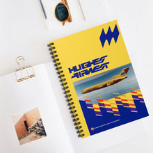 Load image into Gallery viewer, Spiral Notebook - Ruled Line - Hughes Airwest Sundance Heritage Series