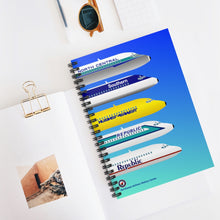 Load image into Gallery viewer, Spiral Notebook - Ruled Line - Republic History DC-9 Noses