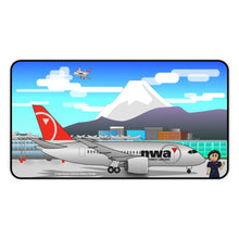 Load image into Gallery viewer, Desk Mat - Chibi NWA 787 Dreamliner at Tokyo