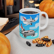Load image into Gallery viewer, Ceramic Mug 11oz - Chibi NWA 2000s era jets
