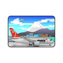 Load image into Gallery viewer, Desk Mat - Chibi NWA 787 Dreamliner at Tokyo