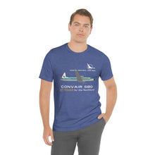 Load image into Gallery viewer, Short Sleeve T-Shirt - North Central Convair 580 Illustration