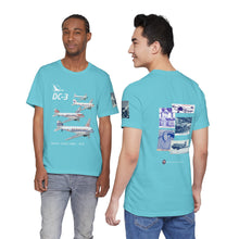 Load image into Gallery viewer, Short Sleeve T-Shirt - North Central DC-3 Historic Colors Squadron
