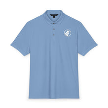Load image into Gallery viewer, Men's Stretch Jersey Polo — Big Sky Airlines 1980s Logo

