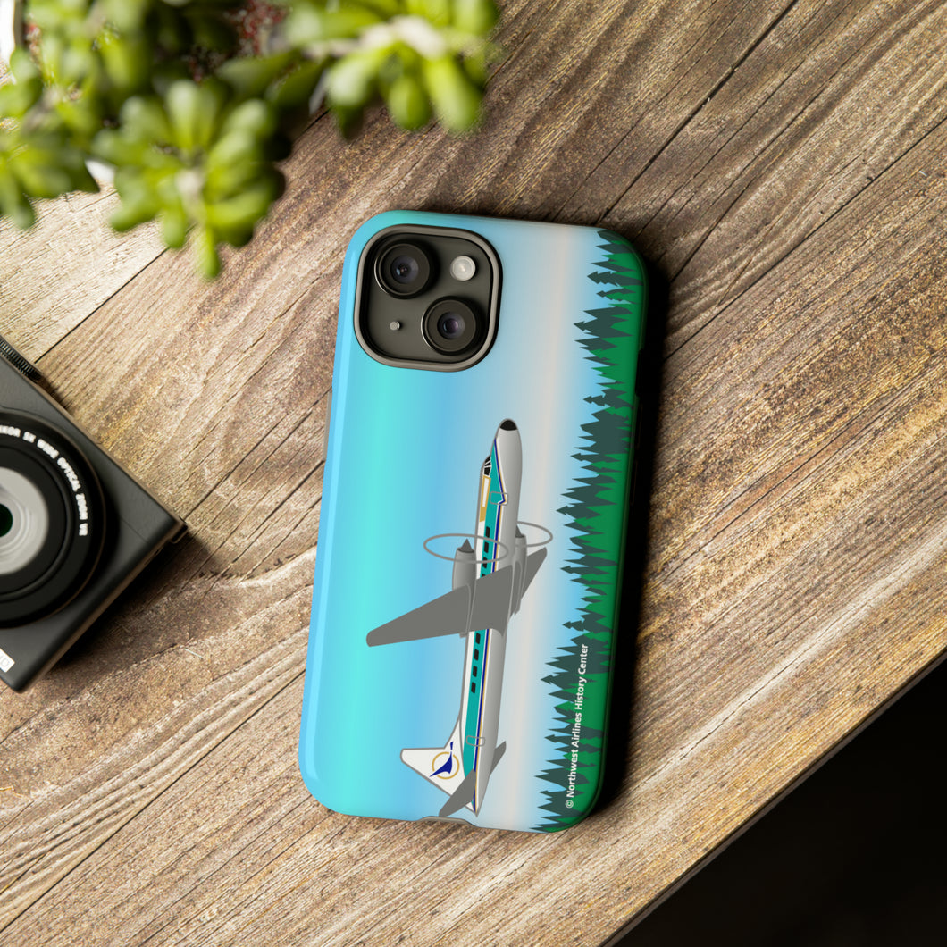 Phone Case - North Central Convair 580 over Pine Forest
