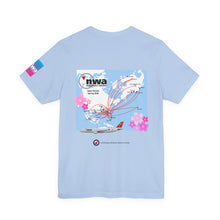 Load image into Gallery viewer, Short Sleeve T-Shirt - Northwest Airlines Cherry Blossoms
