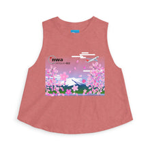 Load image into Gallery viewer, Women's Crop Top - Northwest Airlines Cherry Blossoms
