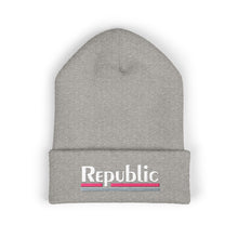 Load image into Gallery viewer, Embroidered Classic Cuffed Beanie - Republic Airlines MTM Logo
