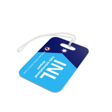 Load image into Gallery viewer, Luggage Tag - 2-sided acrylic - &quot;Minnesota is our home&quot; - INL with Saab 340
