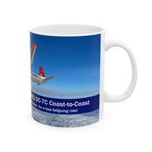 Load image into Gallery viewer, Ceramic Mug 11oz - Fly the Northwest Orient DC-7
