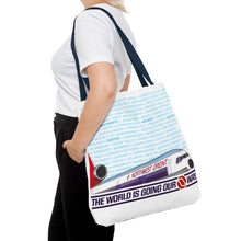 Load image into Gallery viewer, Tote Bag - Northwest Orient 1980s &quot;The World is Going Our Way&quot;
