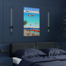 Load image into Gallery viewer, Destination Poster - NWA 2000s - Mazatlan A320
