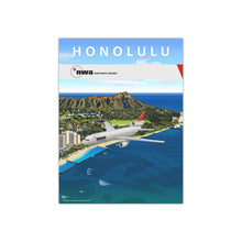 Load image into Gallery viewer, Destination Poster - NWA 2000s - Honolulu / Waikiki and Diamond Head
