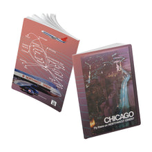 Load image into Gallery viewer, Softcover Journal - 1970s Northwest Destination Poster Series - Chicago
