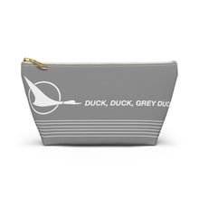 Load image into Gallery viewer, Packing Pouch - small, flat bottom, white zipper - Republic / North Central &quot;Duck, Duck, Grey Duck&quot;
