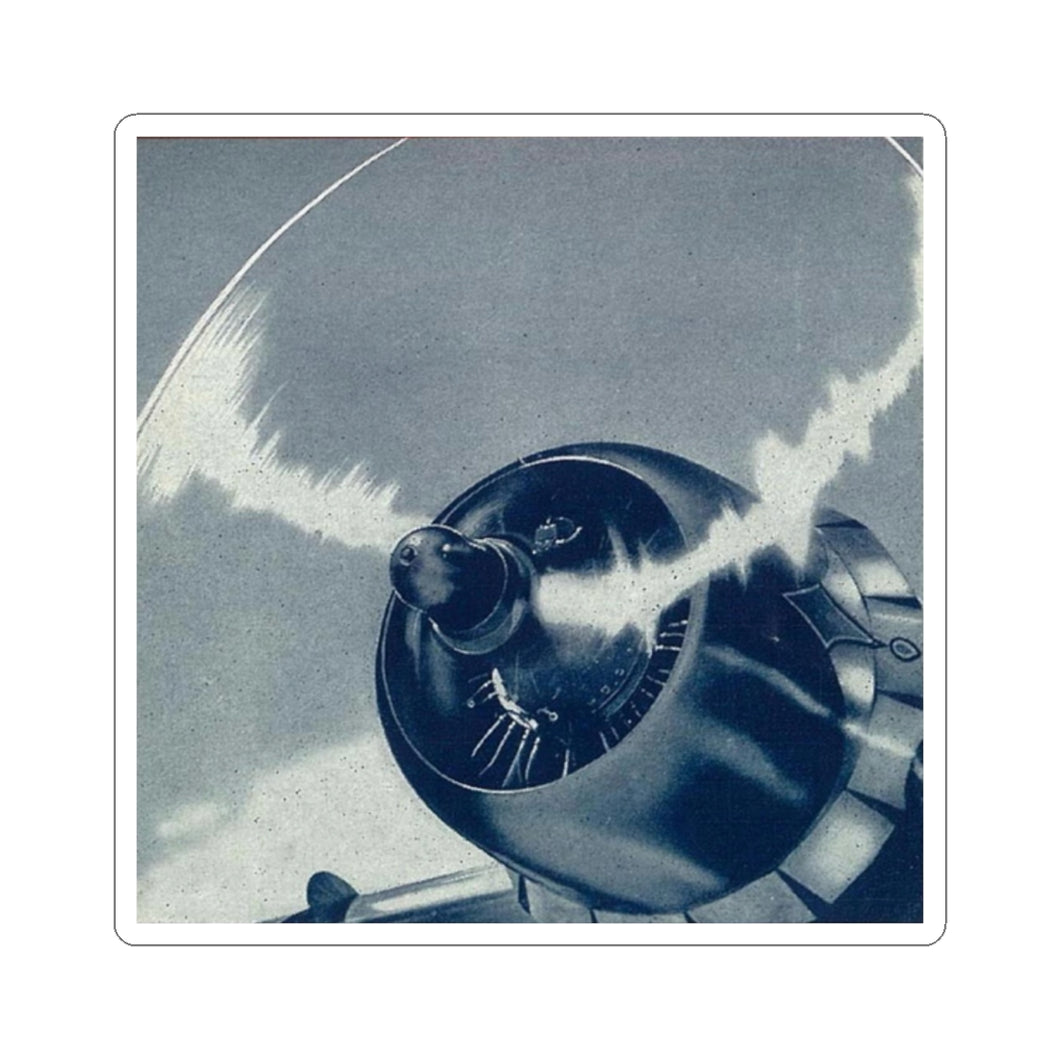 Vinyl Sticker - Northwest DC-3 engine illustration