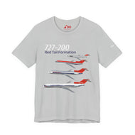 Short Sleeve T-Shirt - Northwest Boeing 727-200 Livery Formation