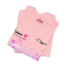 Load image into Gallery viewer, Short Sleeve T-Shirt - Northwest Airlines Cherry Blossoms
