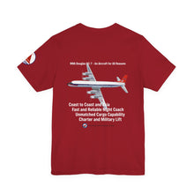 Load image into Gallery viewer, Short Sleeve T-Shirt - Northwest Orient DC-7C (1960s Logo and Livery)
