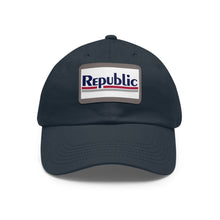 Load image into Gallery viewer, Twill Cap - Leather Patch - Republic MTM Logo

