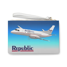 Load image into Gallery viewer, Clutch Bag - Republic MTM Logo and Aircraft
